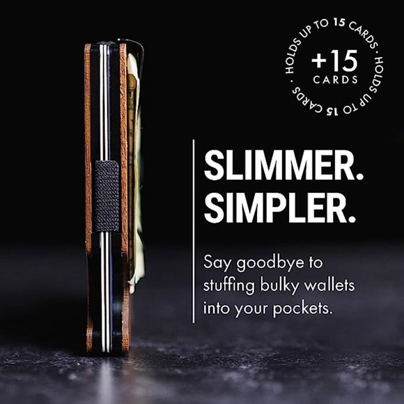New Minimalist Wallet for Men - Slim RFID Wallet - Picture 2 of 4
